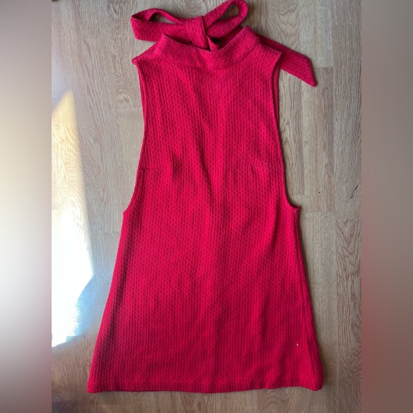 Walk the Walk Mini Dress, Red, Free People XS - Picture 5 of 6